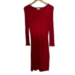 Calvin Klein Red Sweater Dress Size Large